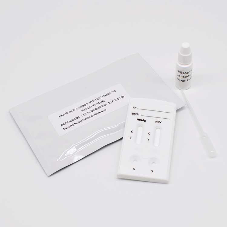 2 in 1 Hbsag Hcv Combo 2 Panel Schnelltest-Kit