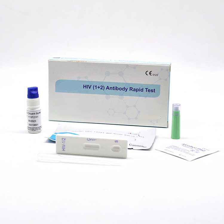 Ce0123 Zugelassenes Blut 1+2 für den Heimgebrauch HIV-Aids-Selbstteststreifen-Kits