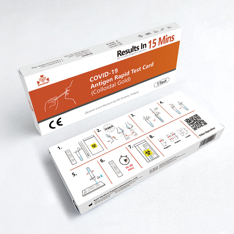 COVID-19-Antigen-Schnelltestkarte (Kolloidales Gold)