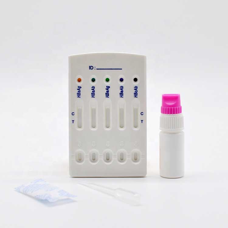 Hepatitis-B-Virus Hbv 5-in-1-Schnelltest-Panel-Kombitest