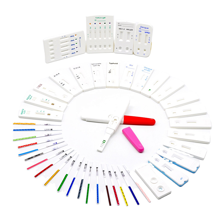 Hohe Genauigkeit medizinisches diagnostisches Antigen und neutralisierender Antikörper Malaria Igg Igm Hiv Hcg Flus Pcr A + b Tupfer-Schnelltest-Kit